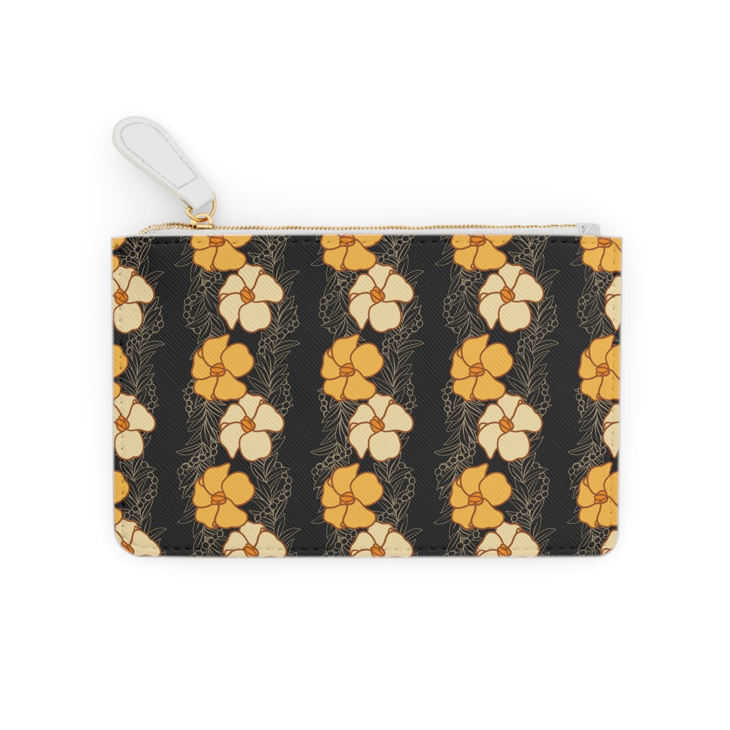Clutch Bag Puakenikeni Flowers Maile Mokihana Print