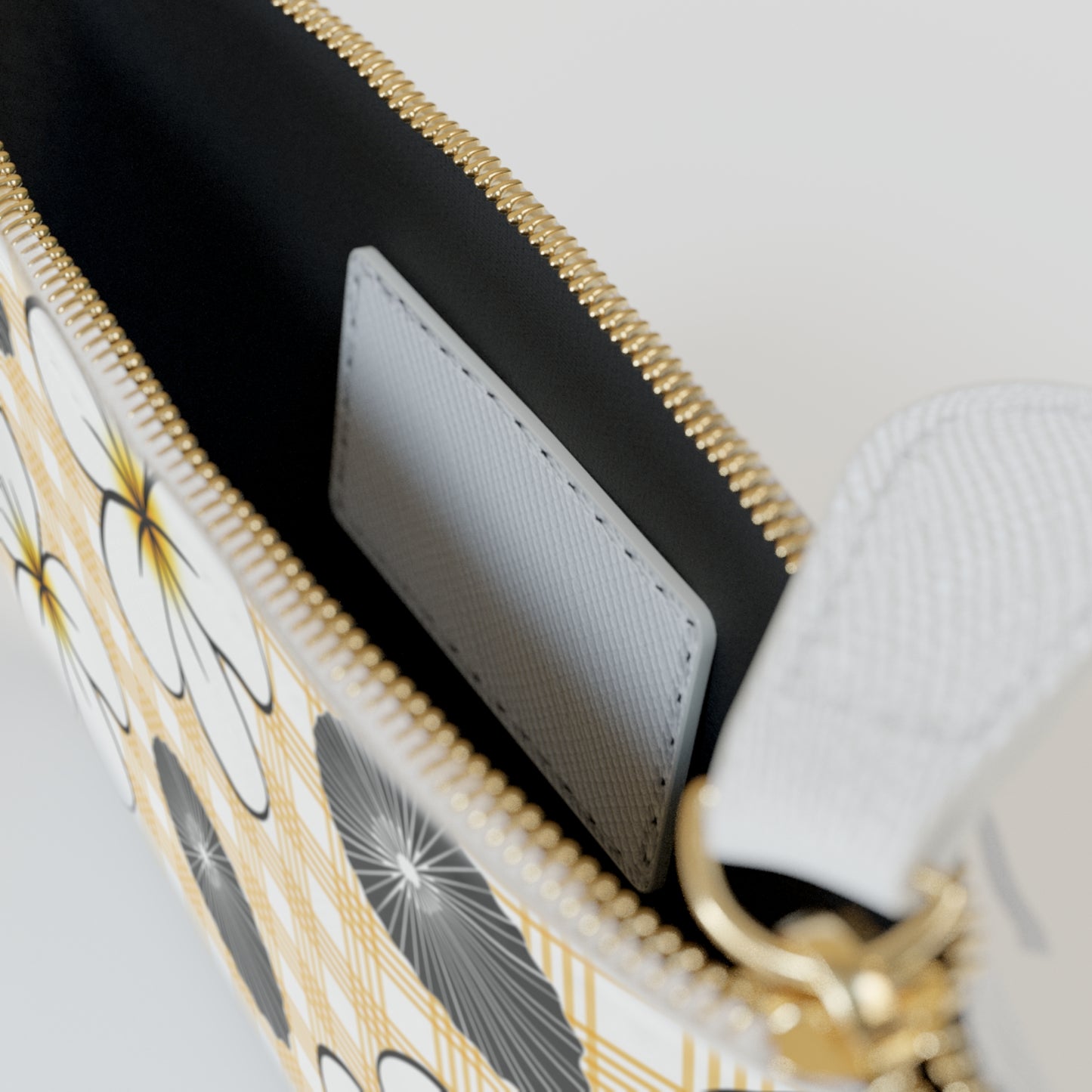 Plumerias & Opihis Chic Floral Mini Clutch Bag
