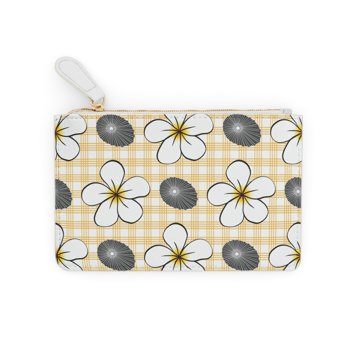 Plumerias & Opihis Chic Floral Mini Clutch Bag