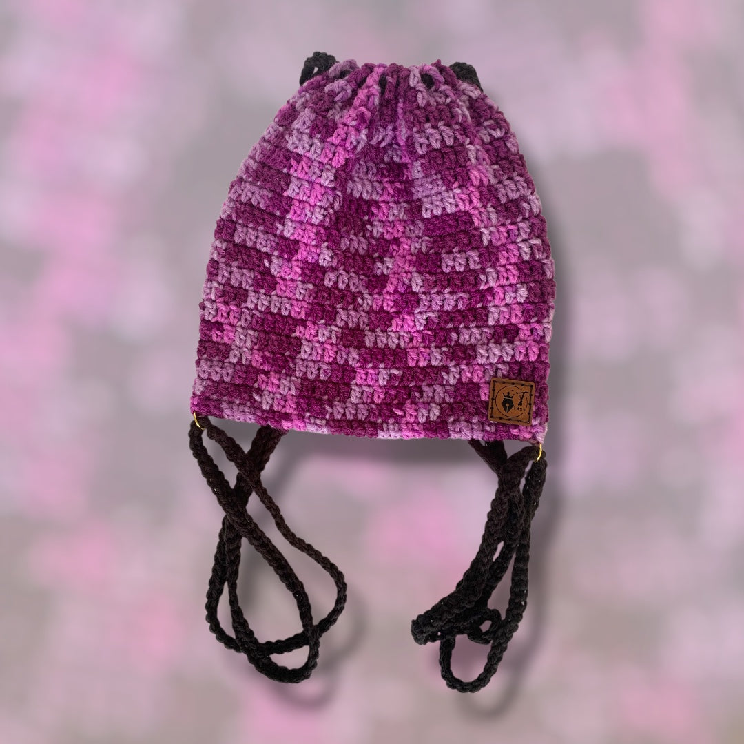 Drawstring Backpack • Purple Tones