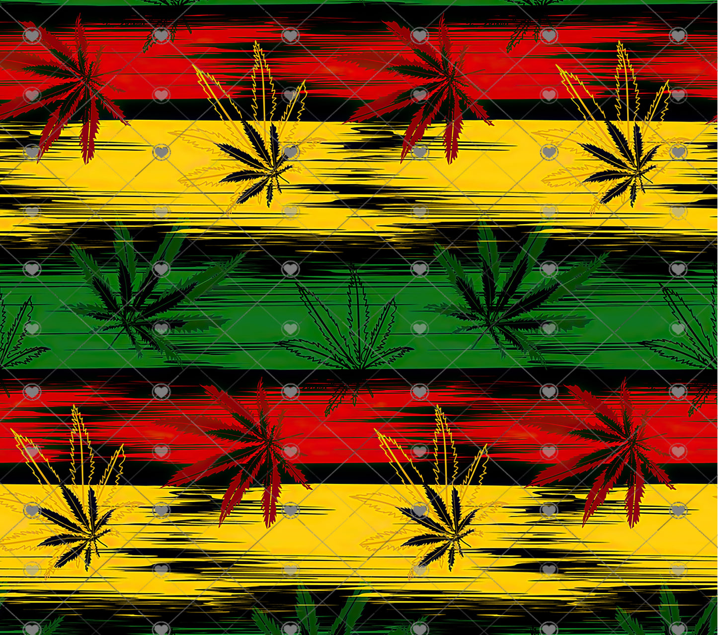 Rasta Marijuana Leaves