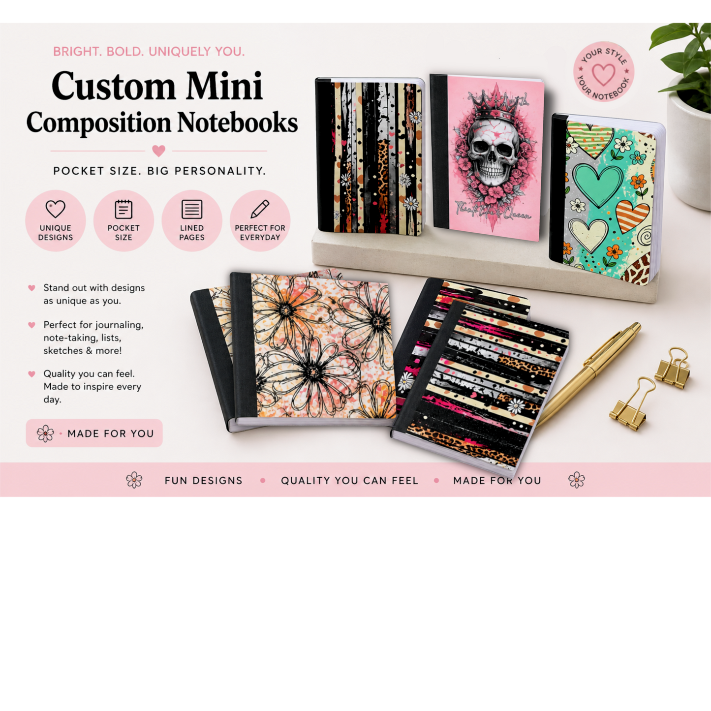 Mini Composition Notebooks