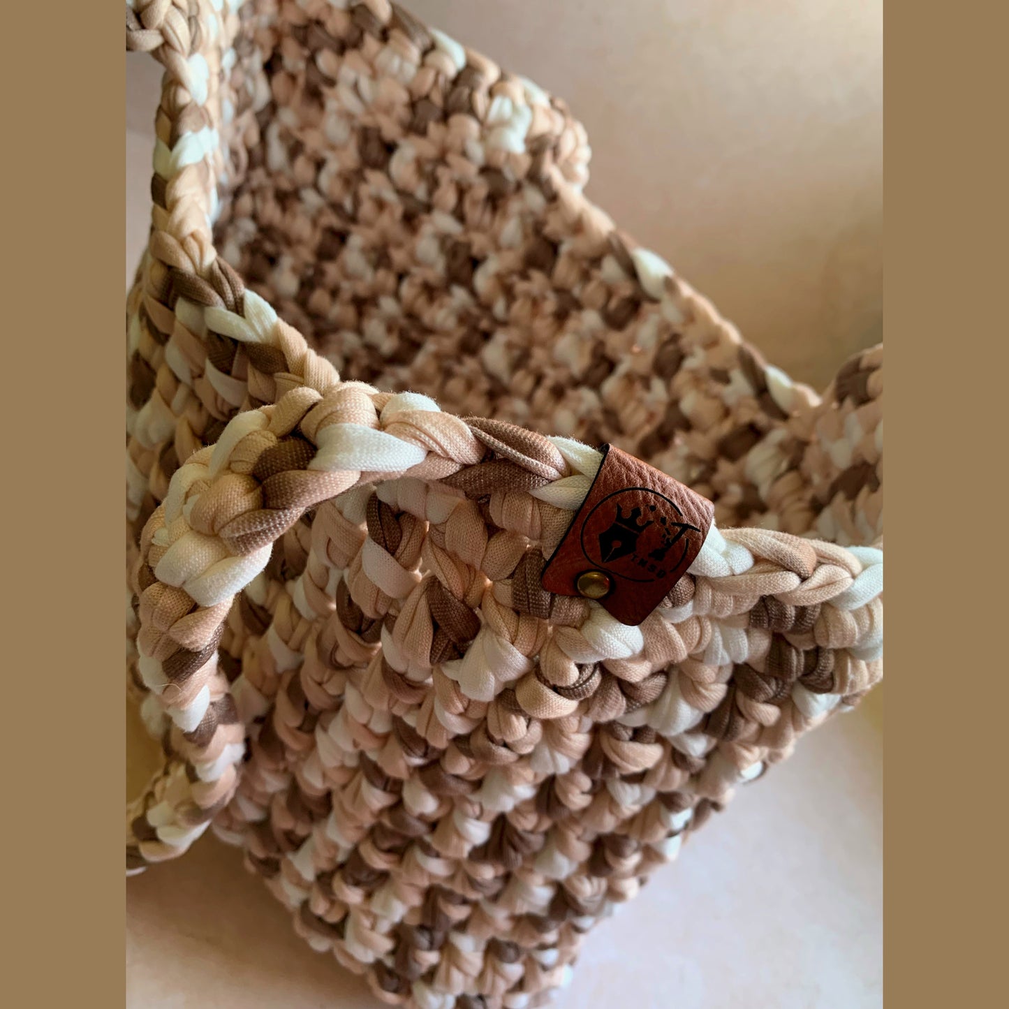 Crochet Tote Bag - Coffee Time