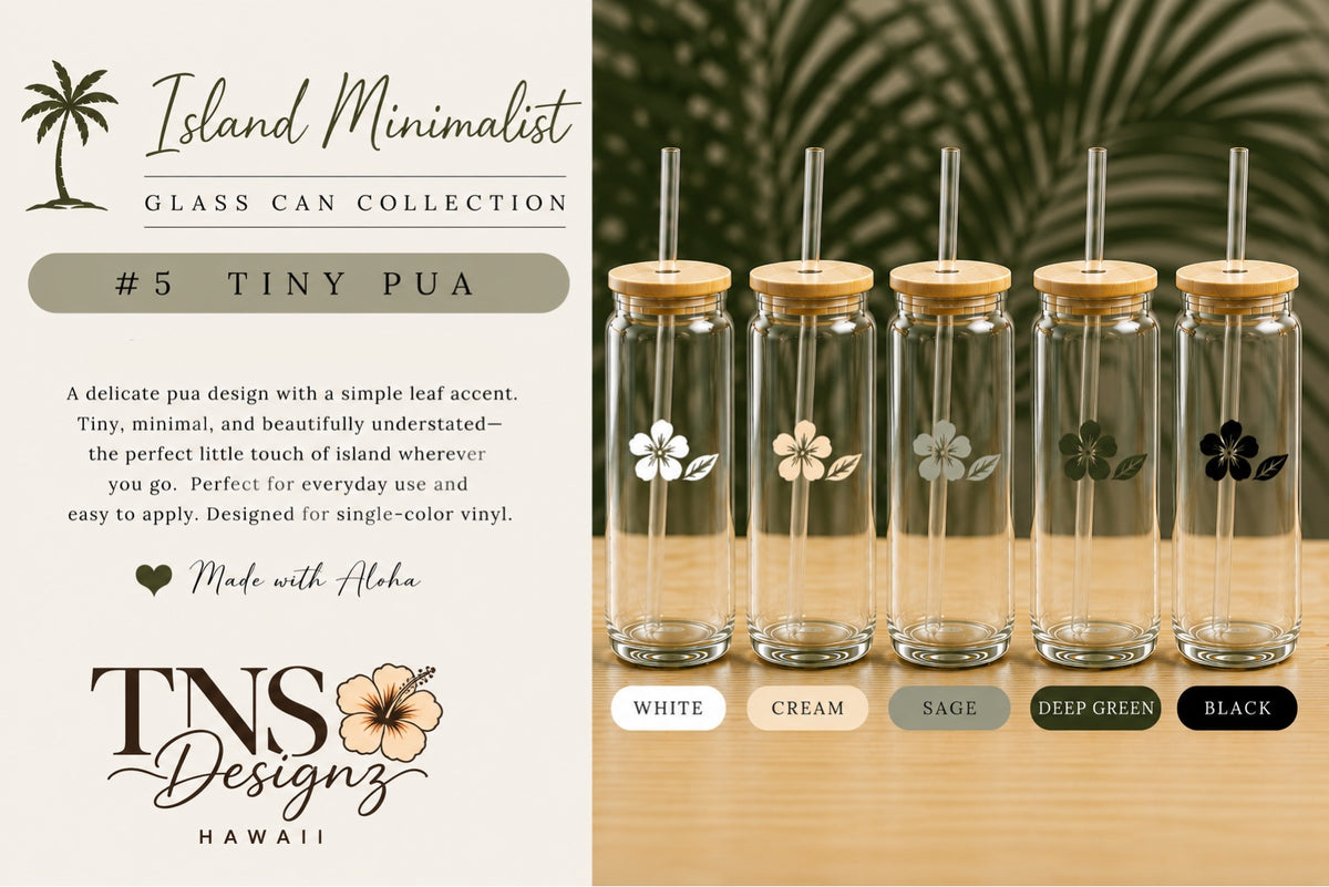 Tiny Pua Glass Can | Island Minimalist Collection