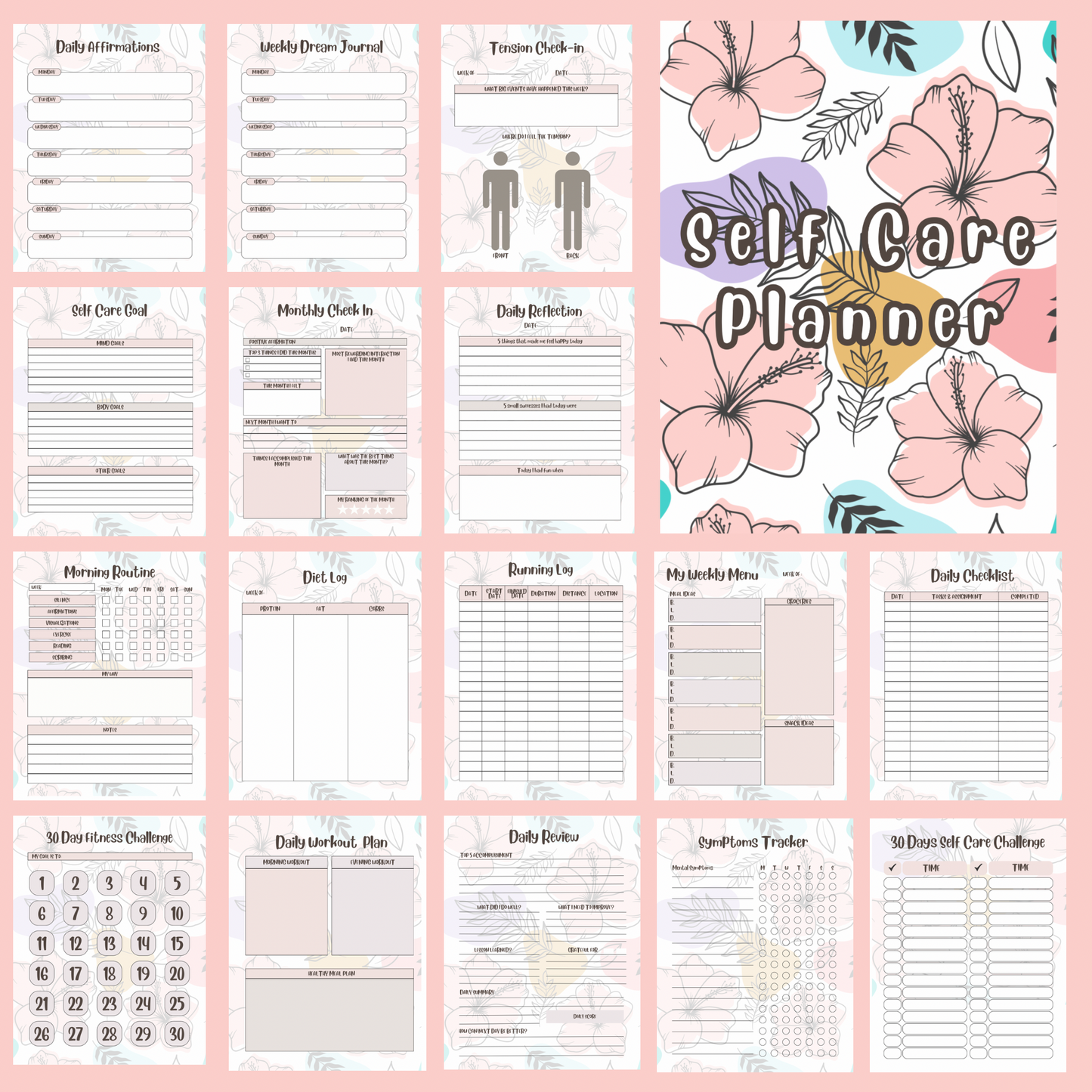 Self Care Digital Planner