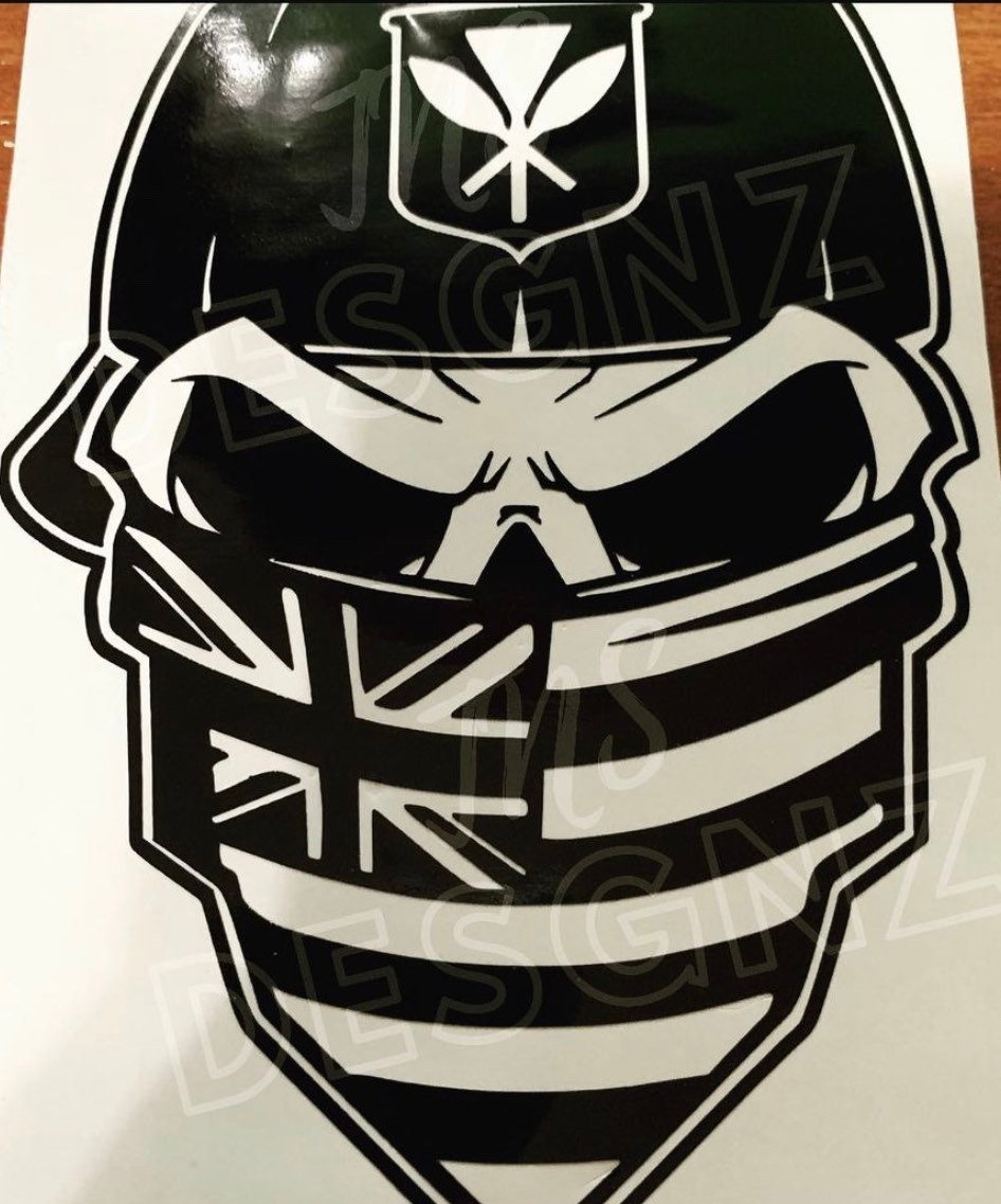 Hawaiian Flag Masked Skeleton