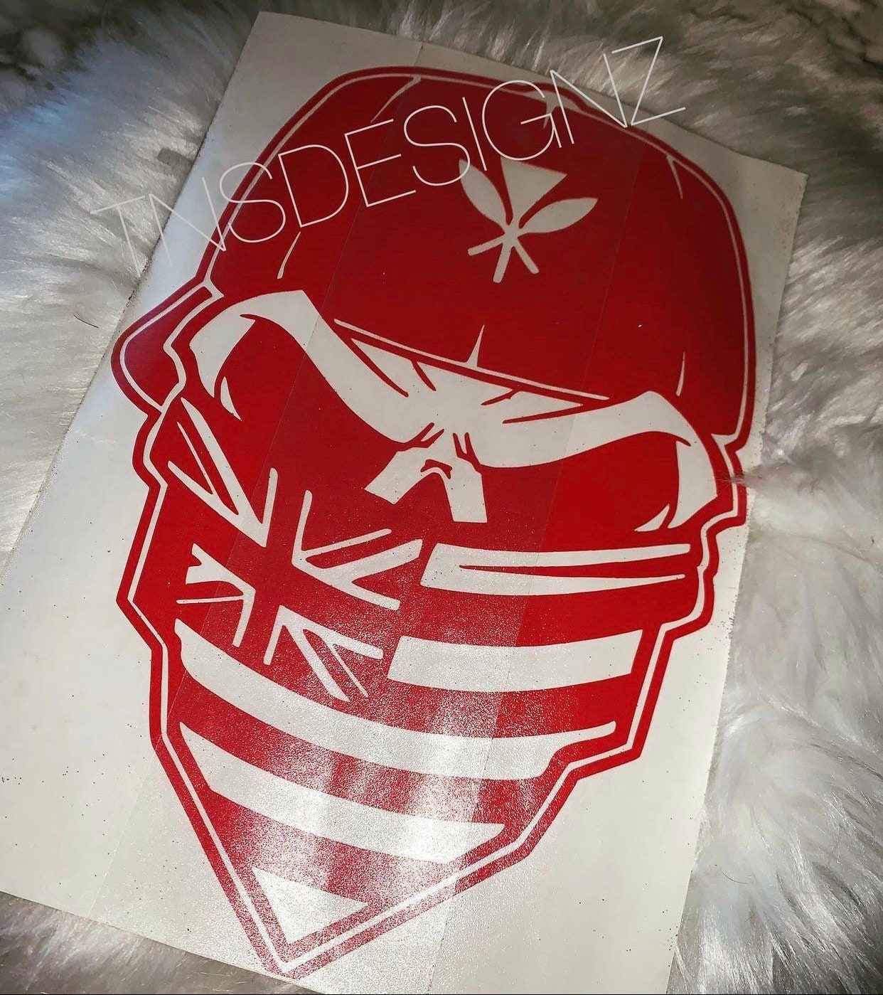 Hawaiian Flag Masked Skeleton