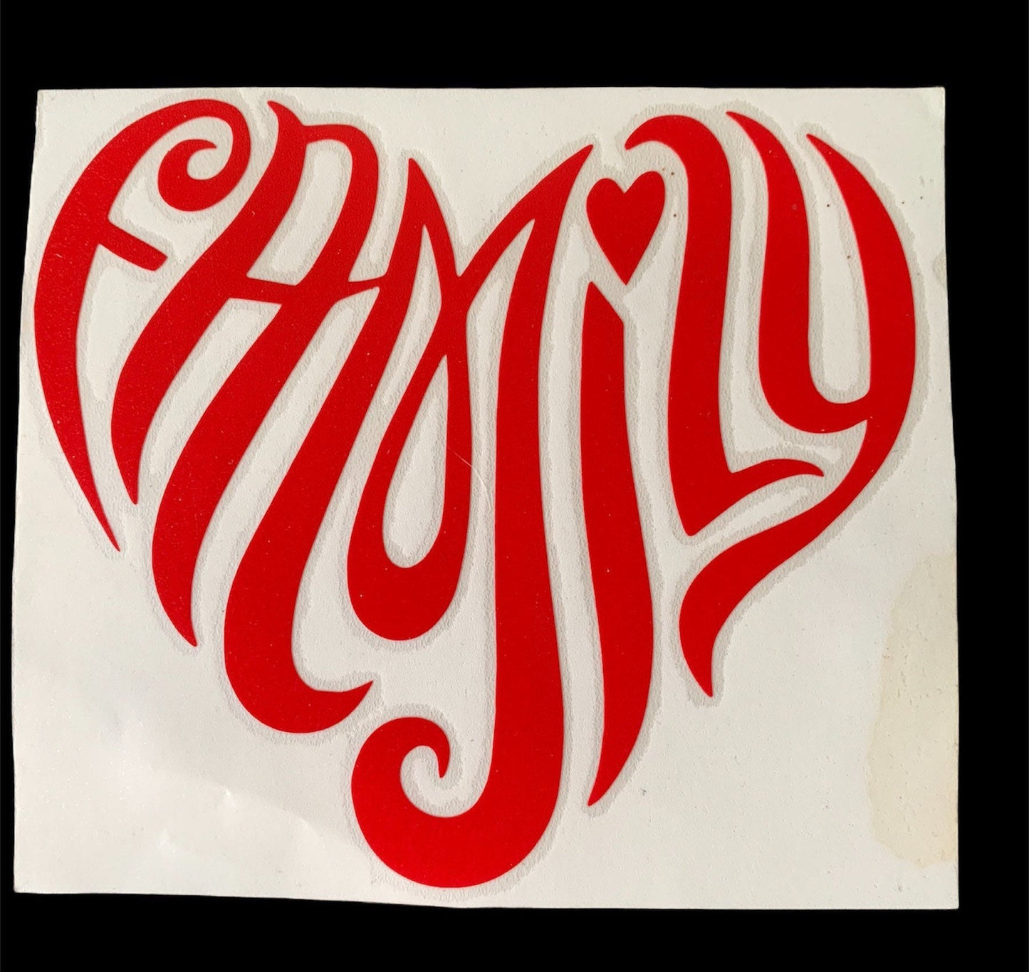 Family Heart Decal