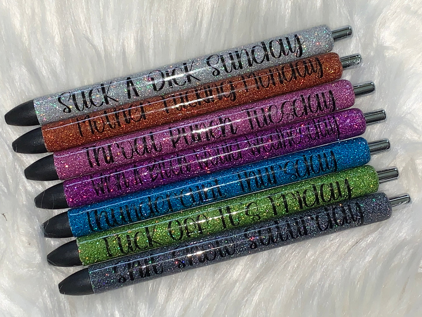 Vulgar Glitter Pen, glitter pen, gel pen, personalized