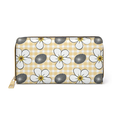 Floral Zipper Wallet, Pink Flower Purse, Stylish Clutch, Everyday Organizer, Gift for Her, Spring Accessories
