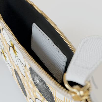 Plumerias & Opihis Chic Floral Mini Clutch Bag