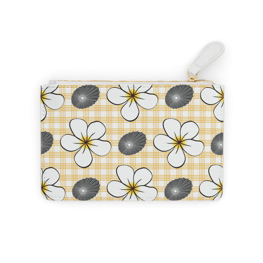 Plumerias & Opihis Chic Floral Mini Clutch Bag