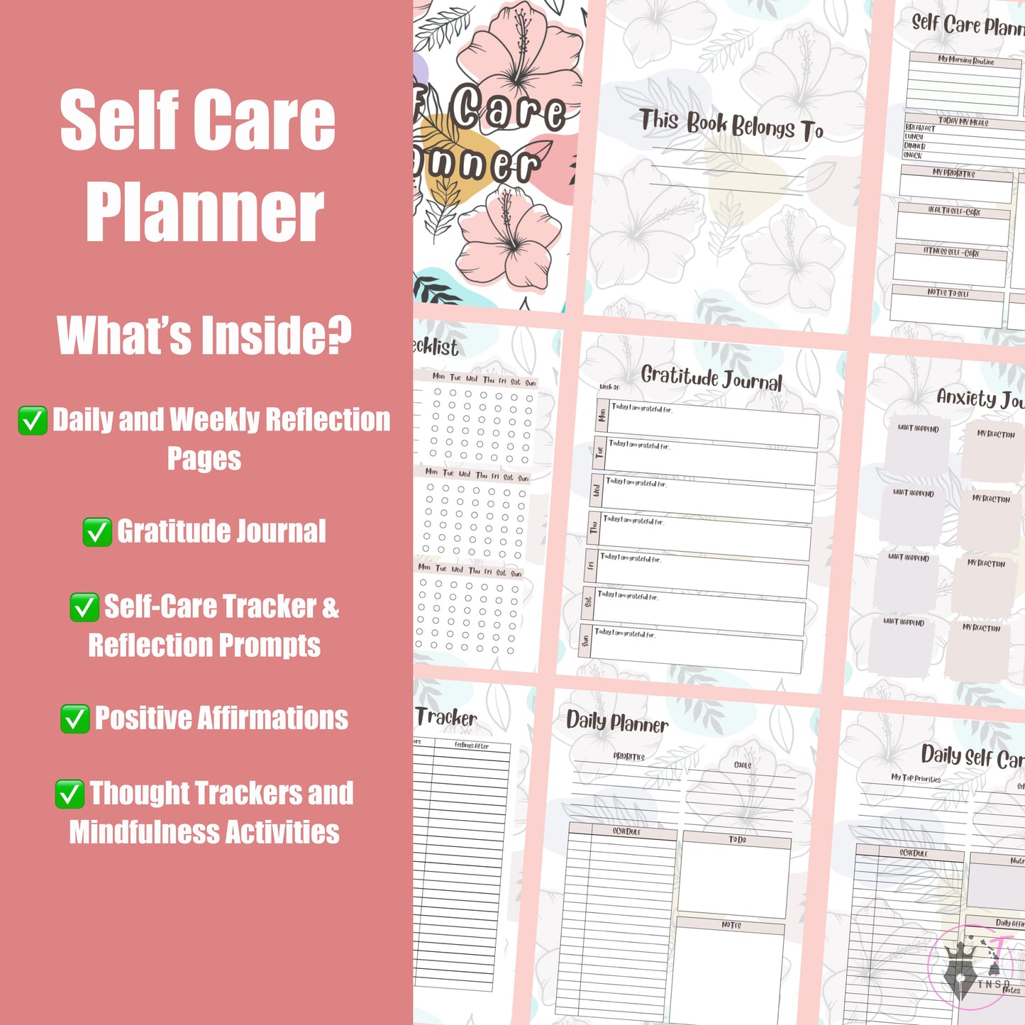 Self Care Digital Planner