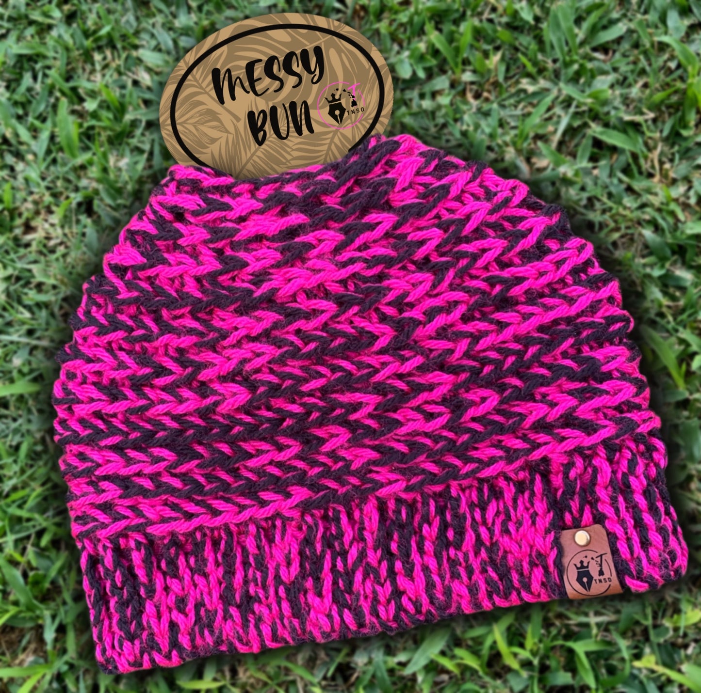 Chunky Messy Bun Beanies