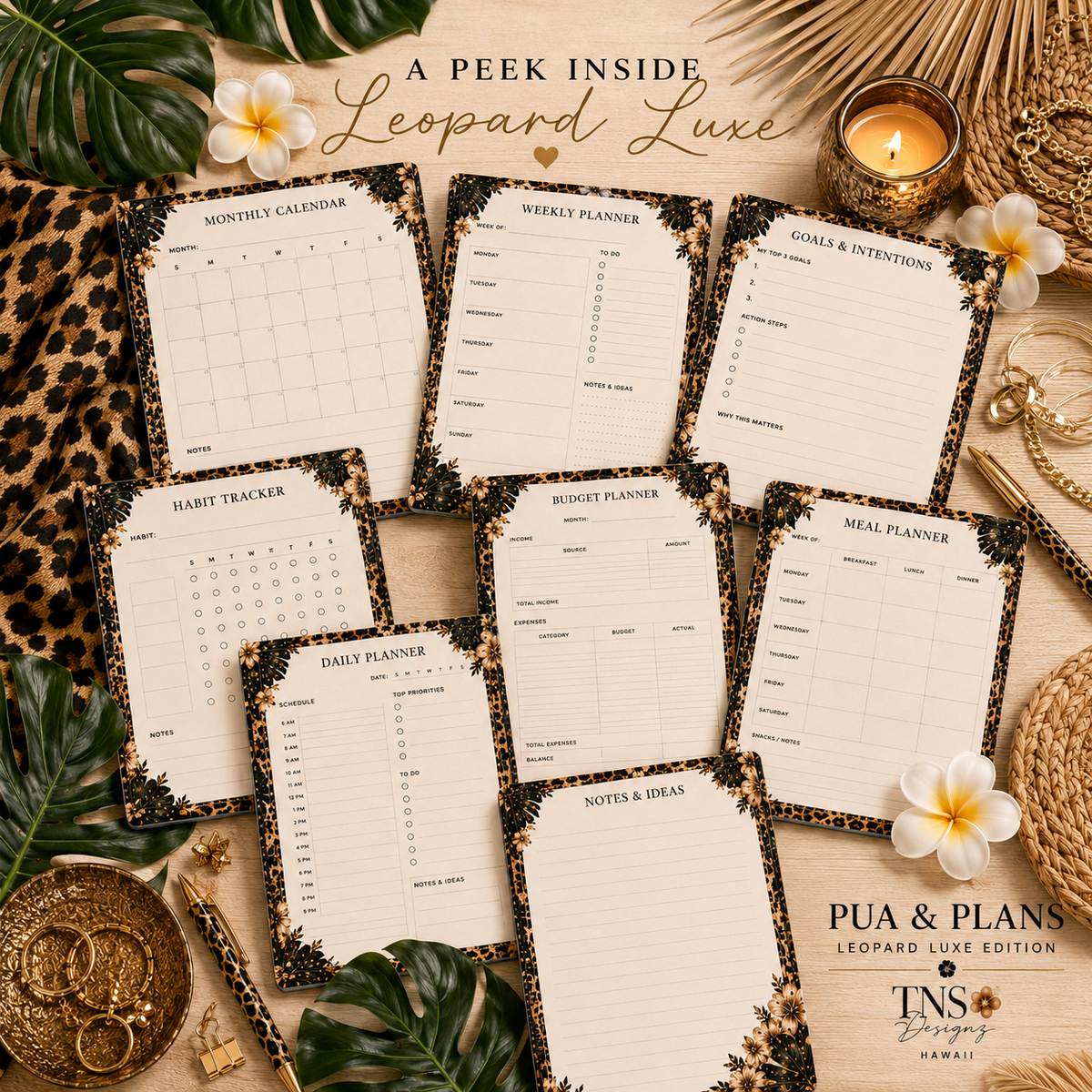 Pua & Plans™ | Leopard Luxe Edition