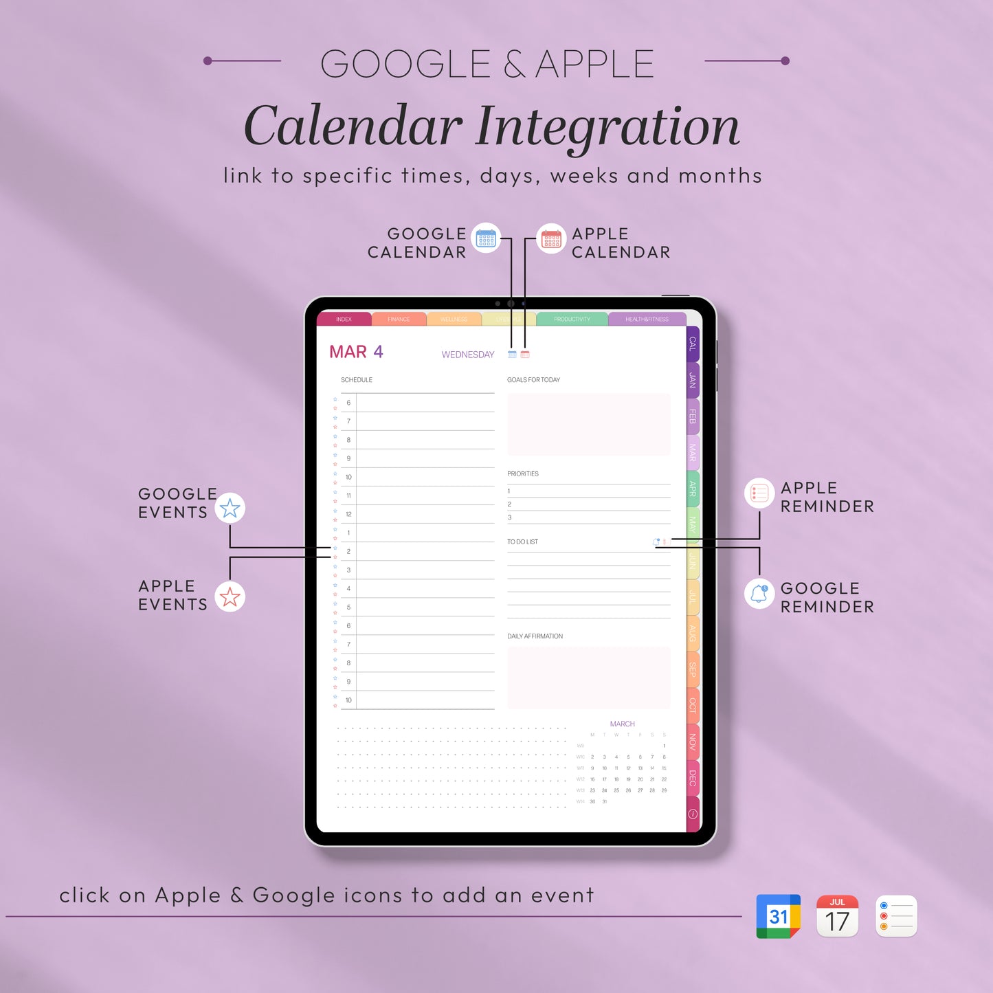 All-in-One Digital Planner 2026 - Productivity, Wellness & Goal Tracking