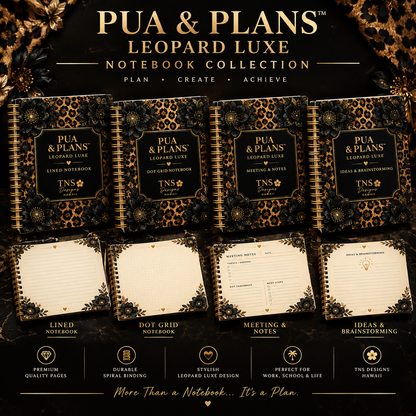 Pua & Plans™ | Leopard Luxe Notebooks