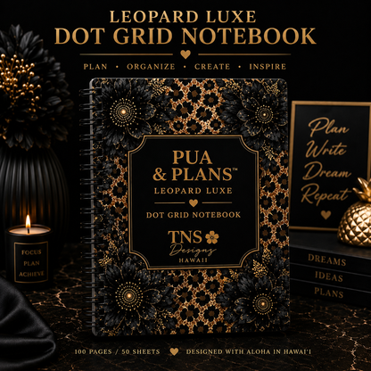 Pua & Plans™ | Leopard Luxe Notebooks