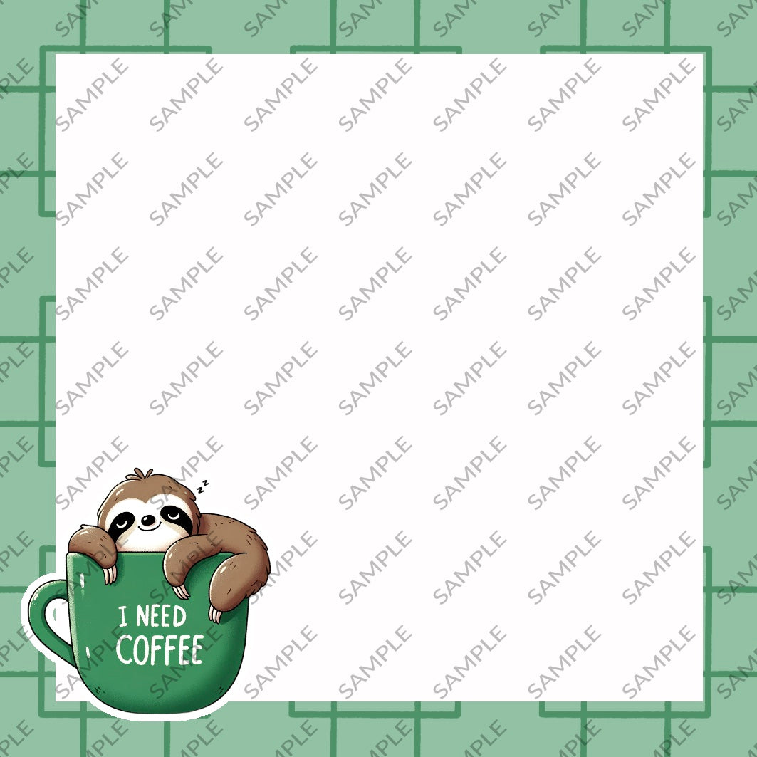 I Need Coffee Memo Pad