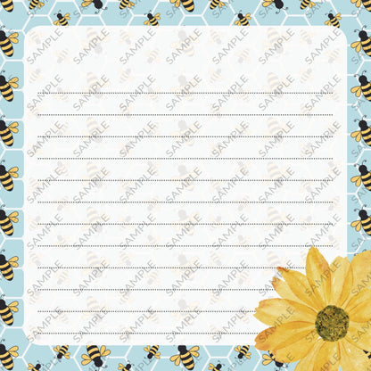 Spring Bees Memo Pad