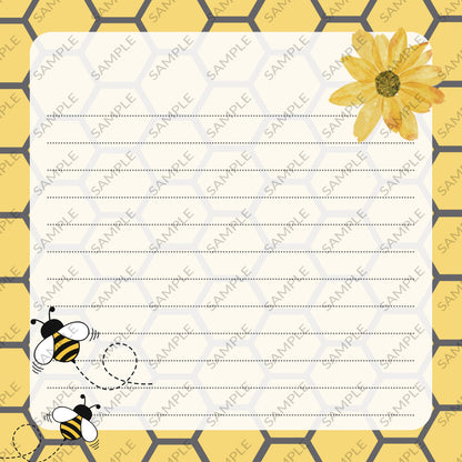 Spring Bees Memo Pad