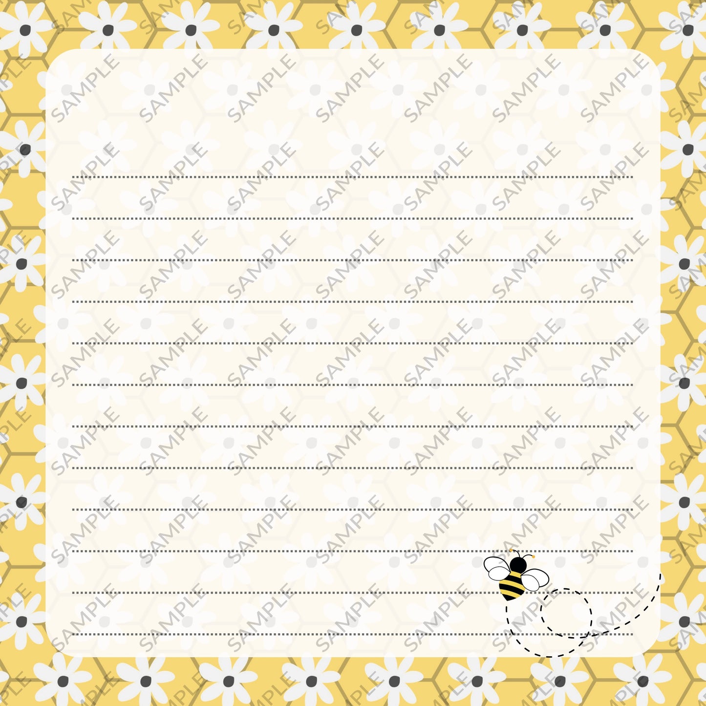 Spring Bees Memo Pad