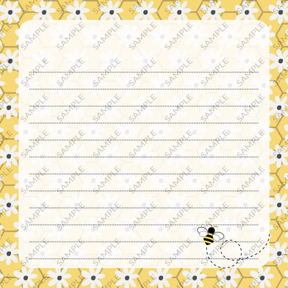 Spring Bees Memo Pad
