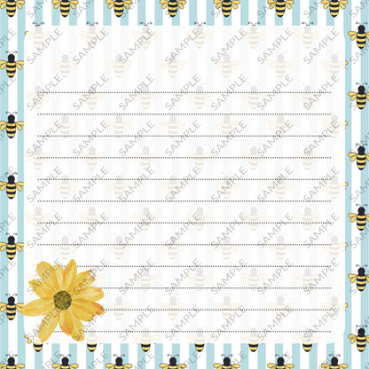 Spring Bees Memo Pad