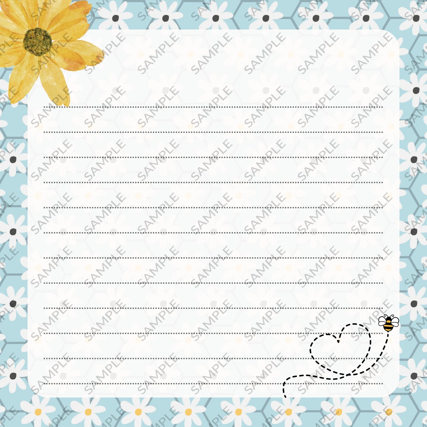 Spring Bees Memo Pad
