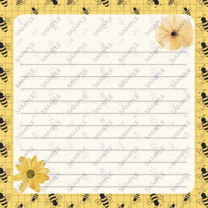 Spring Bees Memo Pad