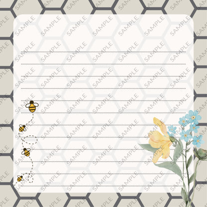 Spring Bees Memo Pad