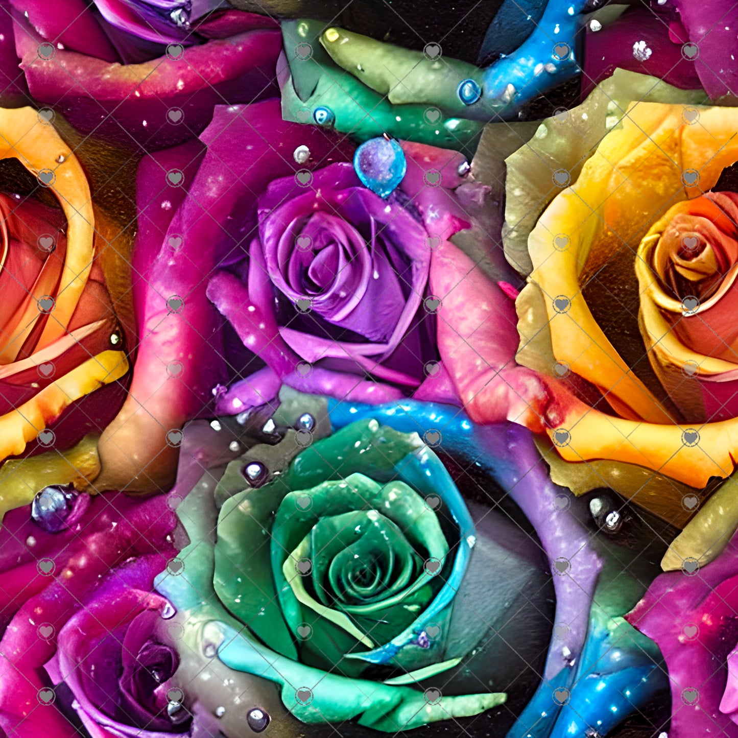 Rainbow Roses