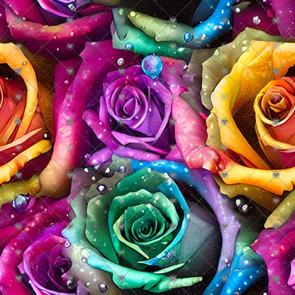 Rainbow Roses