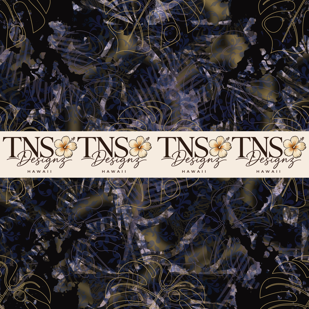 Midnight Botanicals Printed Adhesive Vinyl