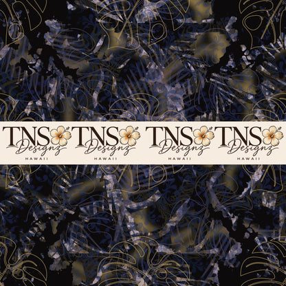 Midnight Botanicals Printed Adhesive Vinyl