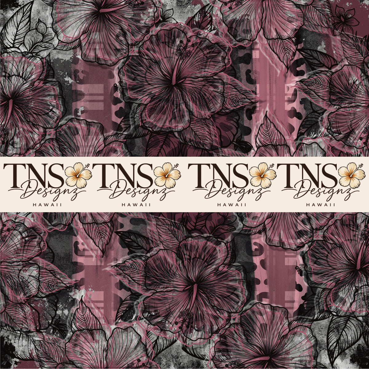 Midnight Botanicals Printed Adhesive Vinyl