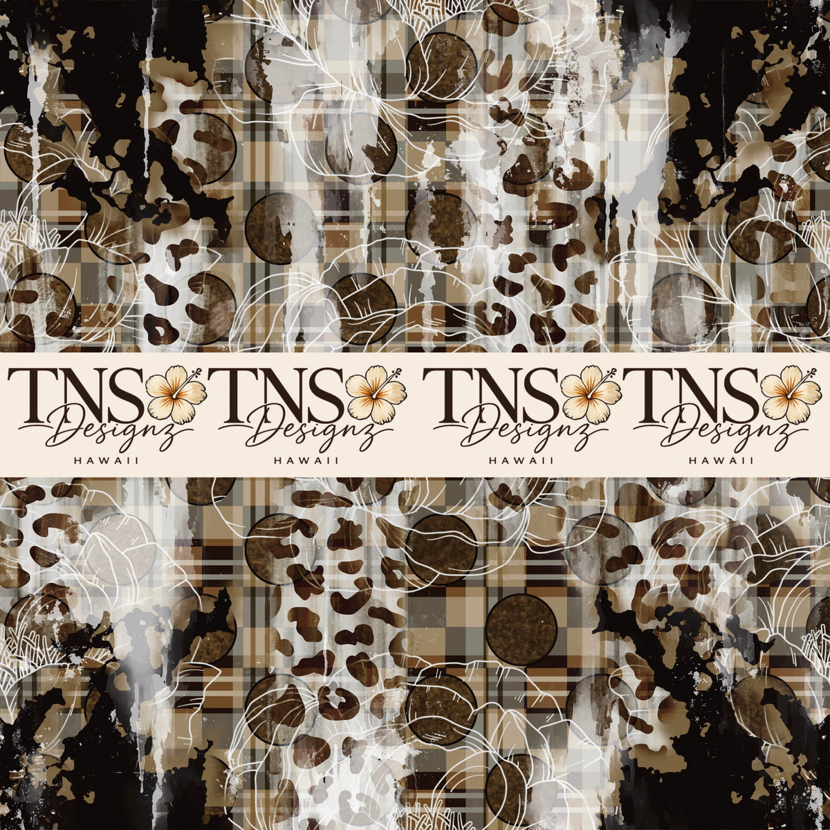 Midnight Botanicals Printed Adhesive Vinyl