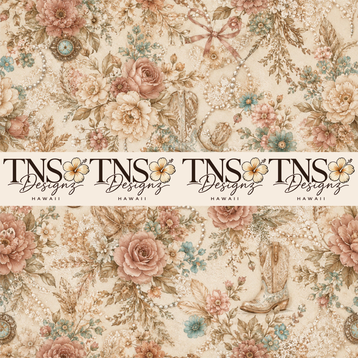 Coastal Cowgirl Printed Adhesive Vinyl