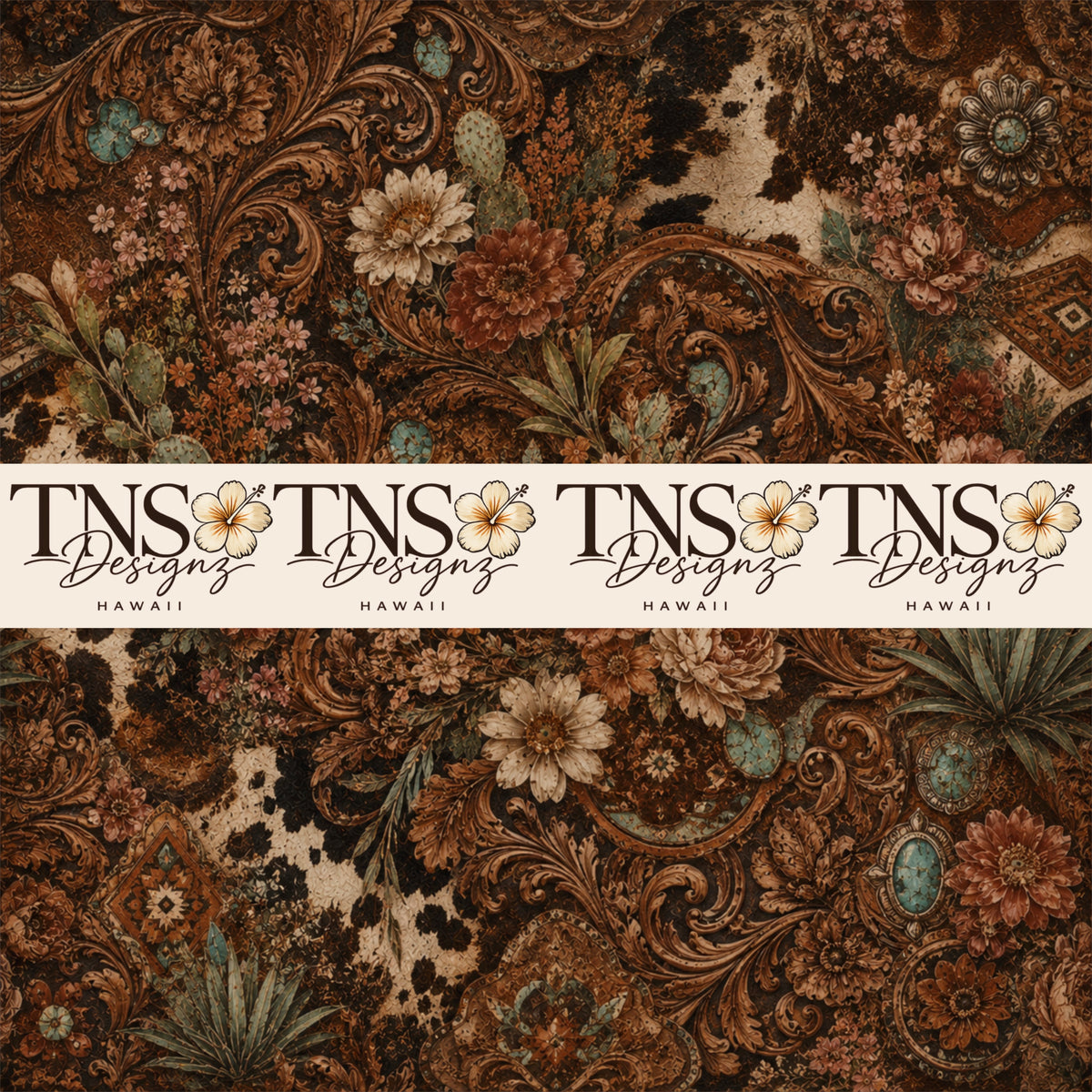 Western Boho Printed Adhesive Vinyl