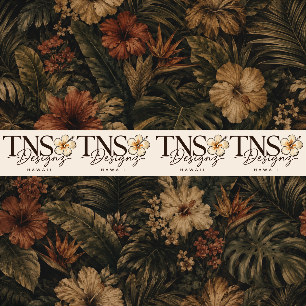 Moody Tropicals Printed Adhesive Vinyl