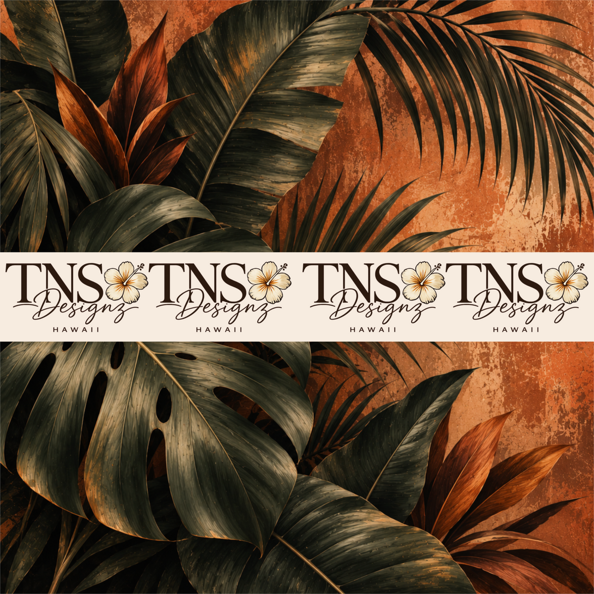 Moody Tropicals Printed Adhesive Vinyl