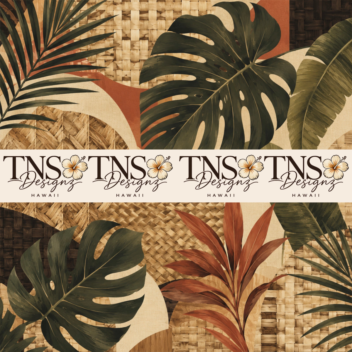 Hawaiian Modern Printed Adhesive Vinyl