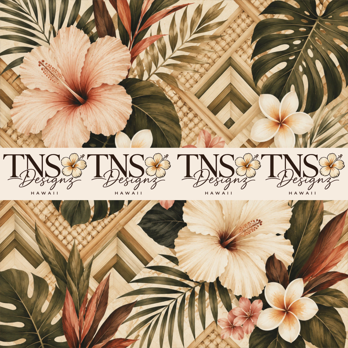 Hawaiian Modern Printed Adhesive Vinyl