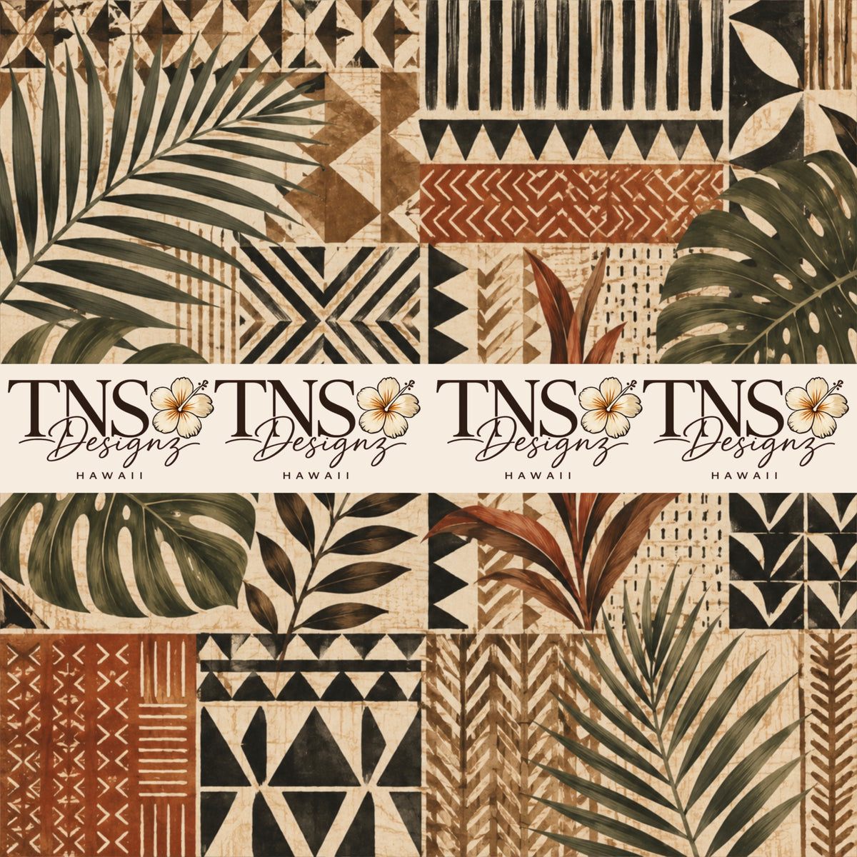Hawaiian Modern Printed Adhesive Vinyl