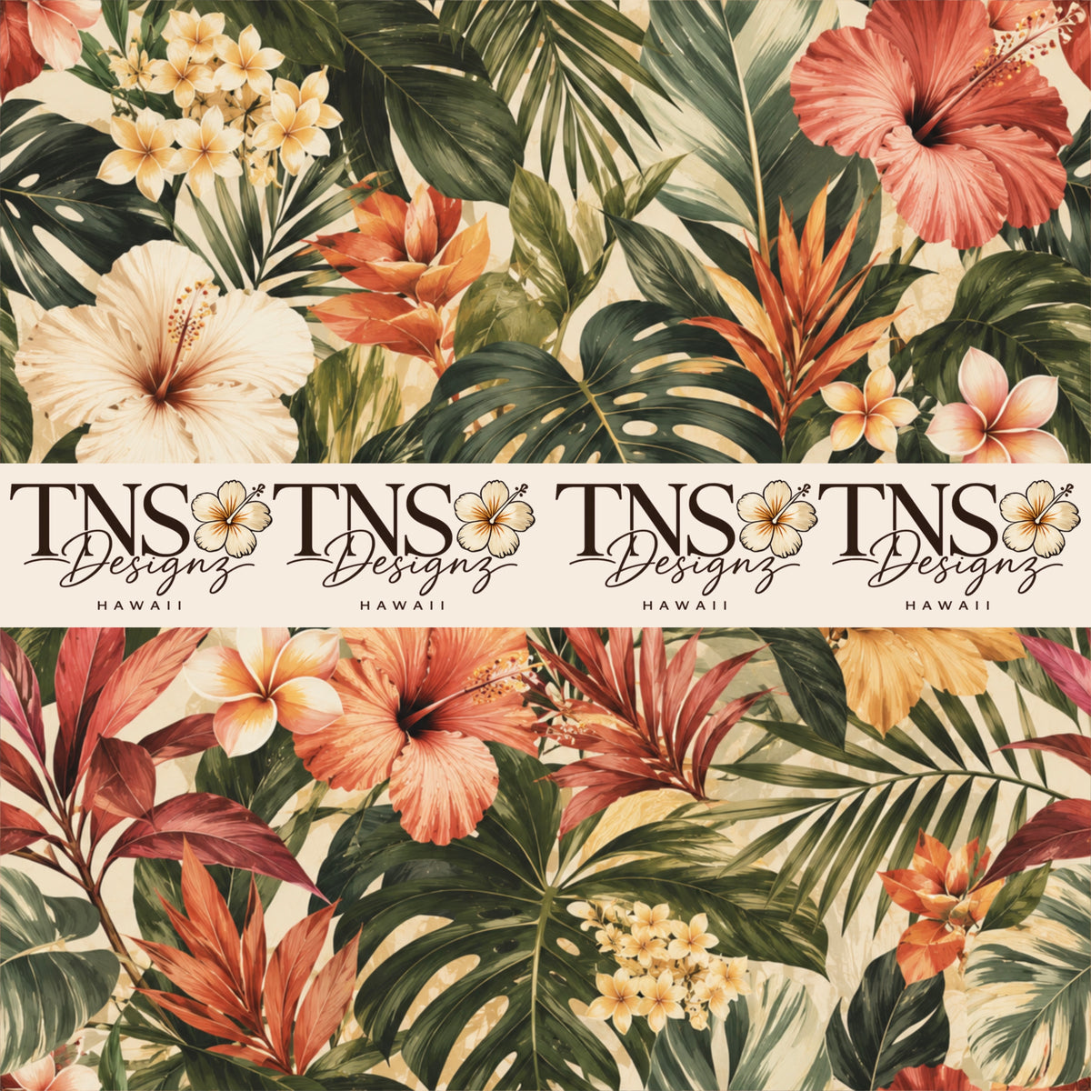 Hawaiian Modern Printed Adhesive Vinyl