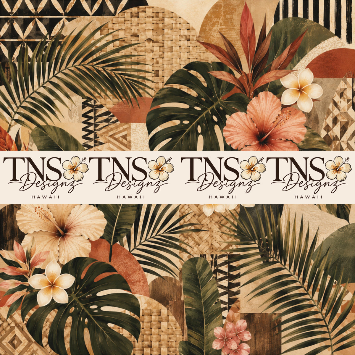 Hawaiian Modern Printed Adhesive Vinyl