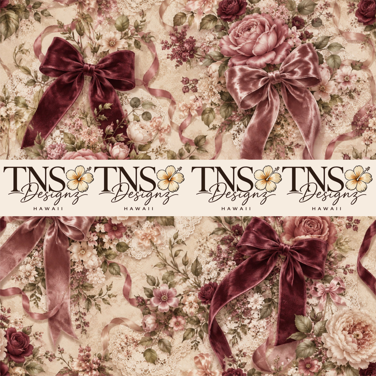 Coquette & Bows Printed Adhesive Vinyl