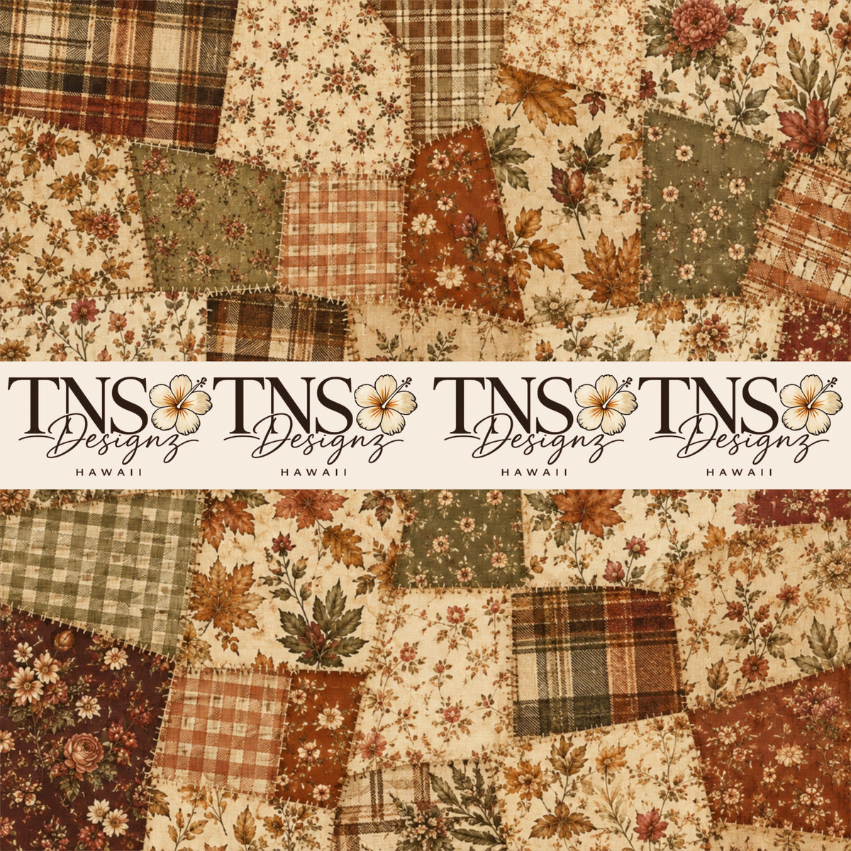 Autumn Cottage Printed Adhesive Vinyl
