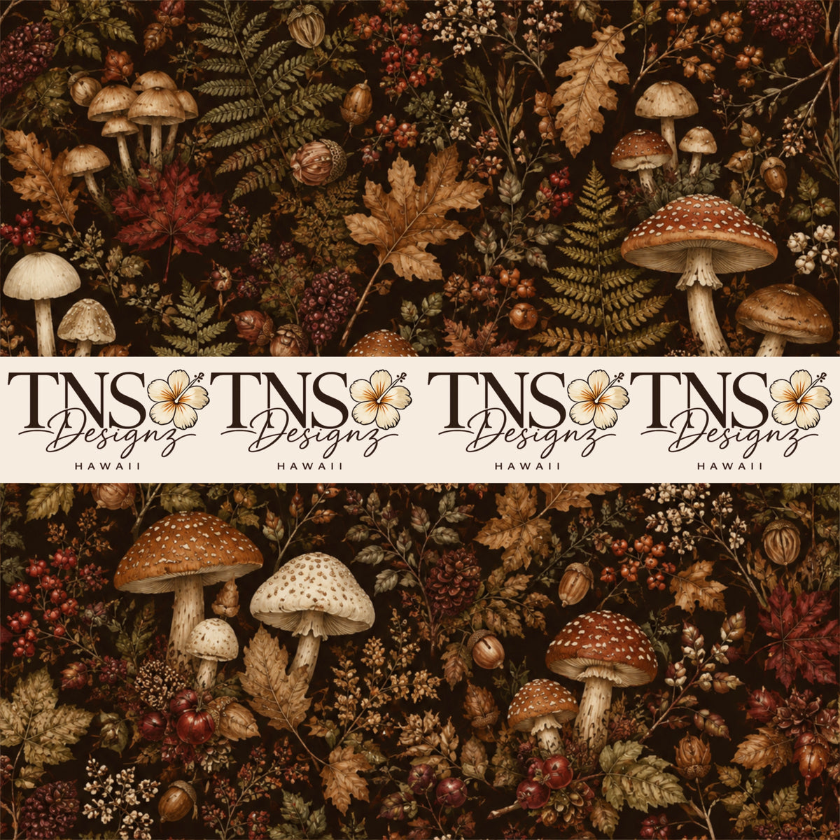 Autumn Cottage Printed Adhesive Vinyl