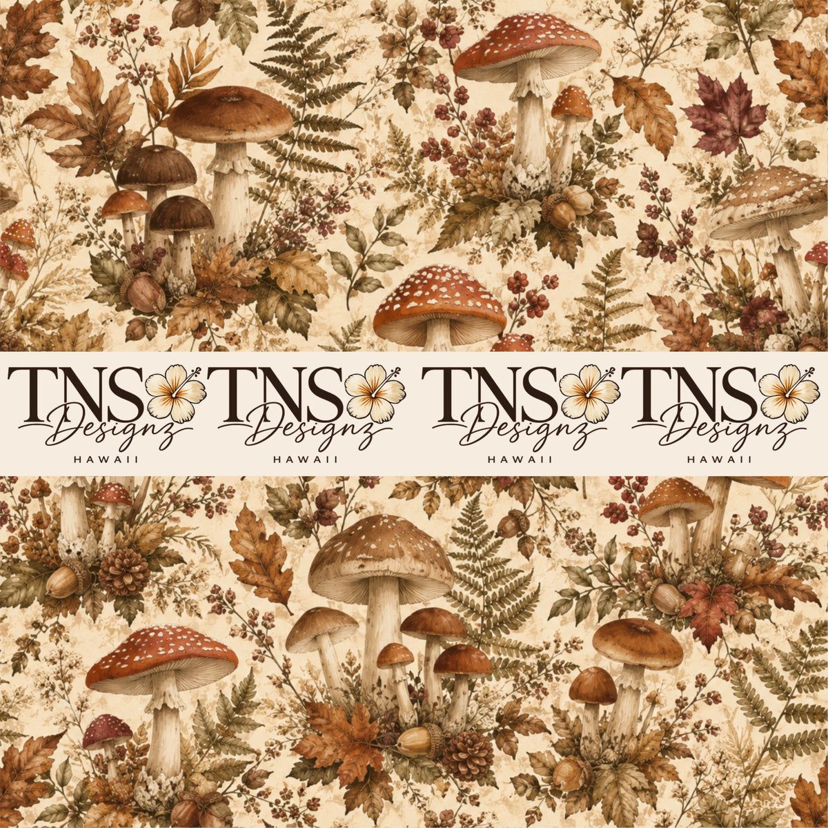 Autumn Cottage Printed Adhesive Vinyl